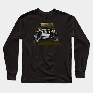 Off Road Adventure The Wilderness Culture By Crawling Van Long Sleeve T-Shirt